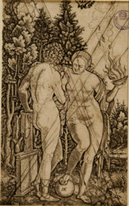 Un uomo e una donna con una sfera (Giovane uomo protetto dalla Fortuna)